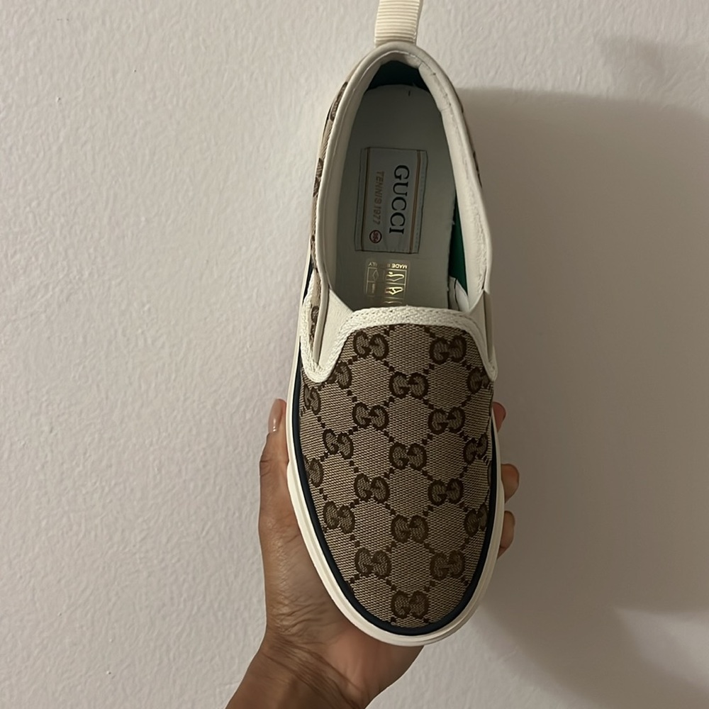 Gucci Gucci Tennis 1977 Slip-On 'Beige Ebony'